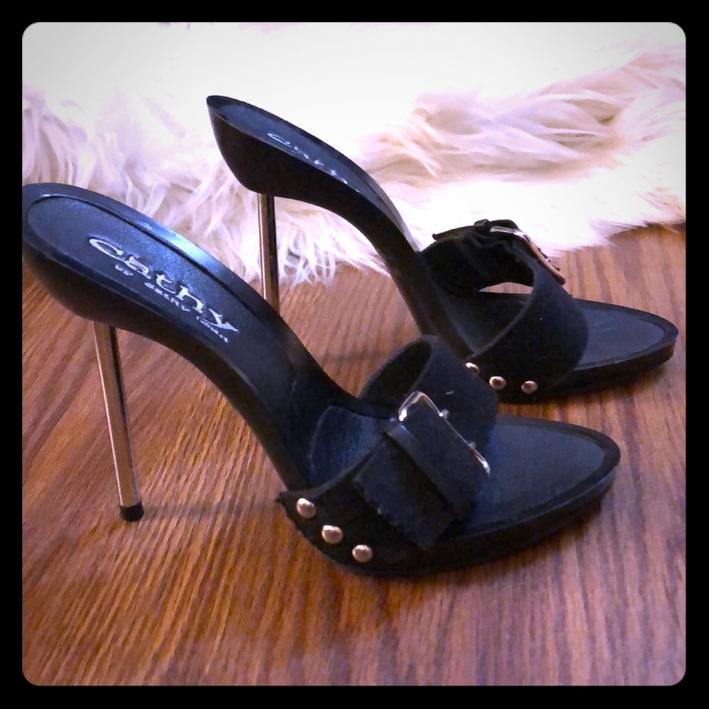 Cathy By Cathy Jean Black Stilettos.